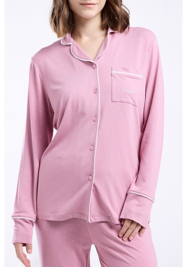 Pierre Cardin Kadın Pembe Gömlek Pijama Pembe