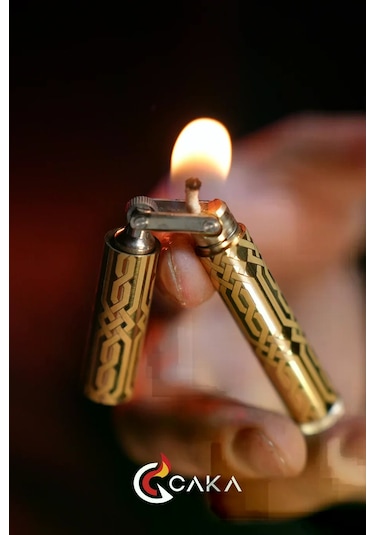 Caka Lighter Catena Gold Benzinli Çakmak - Ckl-021