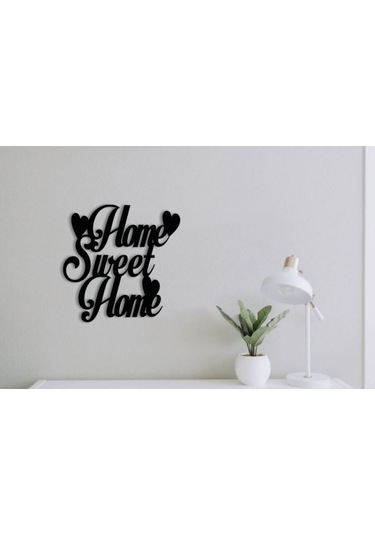 Home Sweet Home Kalp-duvar Yazısı