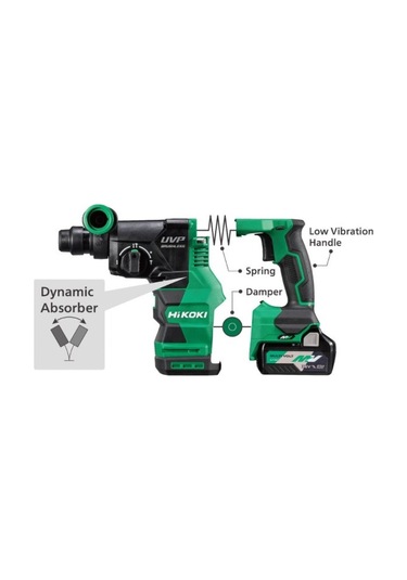 Hikoki DH3628DA 36 V / 28 MM Multı Volt 36 V Kömürsüz Çift Akülü Kırıcı Delici