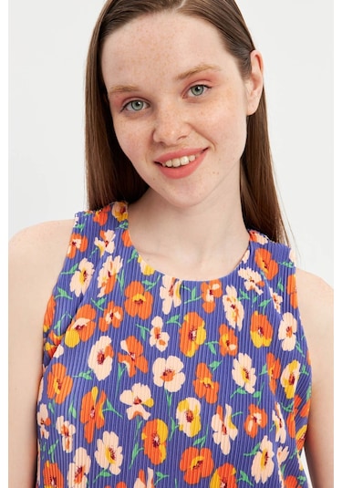 Stella Pulvis Mor Astarlı Pliseli Bluz