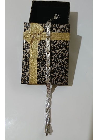 Argelon Silver Erkek Gümüş Bileklik 925 Mıknatıslı Gümüş Bileklik Özel Tasarım Luxery Bileklik Altın - Gümüş Argelon Silver Erkek Gümüş Bileklik 925 Mıknatıslı Gümüş Bileklik Özel Tasarım Luxery Bileklik Altın - Gümüş