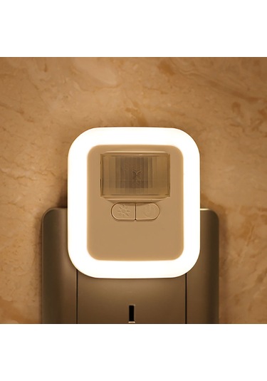 Kosona Akıllı Hareket Sensörlü Led Gece Lambası - Parlaklık Ve Süre Ayarlanabilir, 150 Algılama Açıısı, Ac110-240v, Küçük Avrupa Standardı Eu Plug