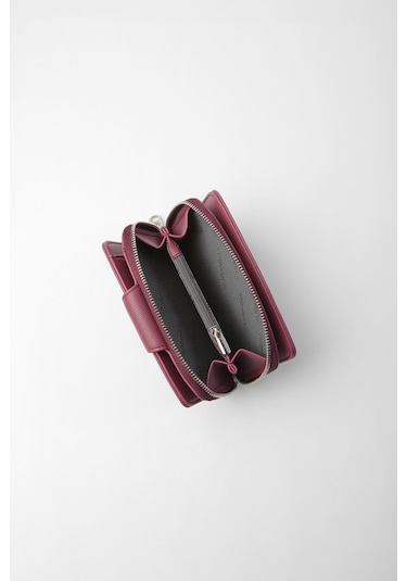 Cengiz Pakel Orta Boy Çıt Çıt Detaylı Kadın Cüzdan/portföy - 65300 - Mürdüm 65300-mürdüm