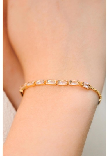 Altın Kaplama Baget Su Yolu Ayarlanabilir Çelik Bileklik Gold