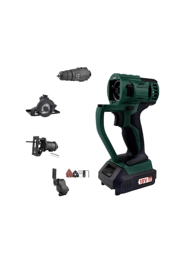 Klpro KLMS18-20 18V 2 Ah Li-ion Çift Akülü Darbeli Vidalama Makinesi Multi Set