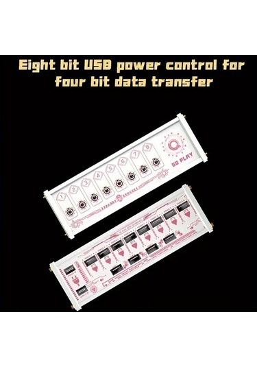 Willowhaven Junehome 8 Portlu Usb Masaüstü Hub Beyaz - Bağımsız Anahtarlar Ve Usb Güç