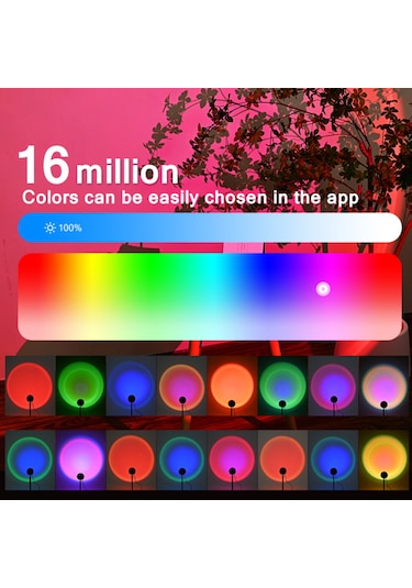 Vkemall Rgb 16 Renkli Gölge Projeksiyon Lambası - Akıllı Uygulama Ve 24 Tuşlu Kumanda İle 360 Ayar, Oda Ambiyanı, Fotoğraf Işığı, Gece Lambası Siyah