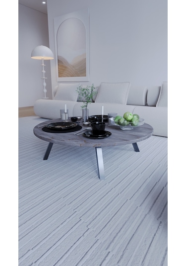 Mega Kozalak Katlanabilir Yuvarlak Şık Yer Sofrası Yer Masası