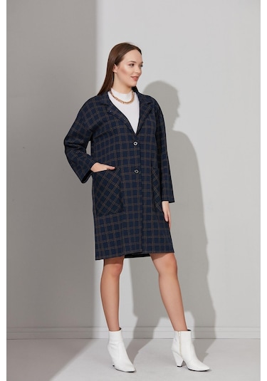 Alexander Gardi Alexander Gardı Düğmeli Astarsız Oversize Kaban B22-158209 001