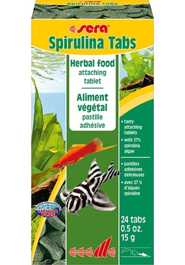 Sera Spirulina Tabs Balık Yemi 24  Tablet