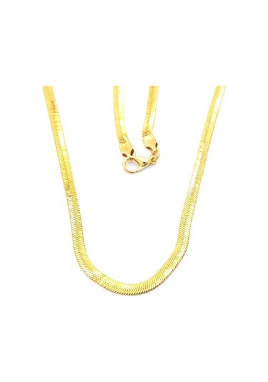 Çelik İtalyan Zincir Altın Kaplama 3 Mm Zn-135 Altın