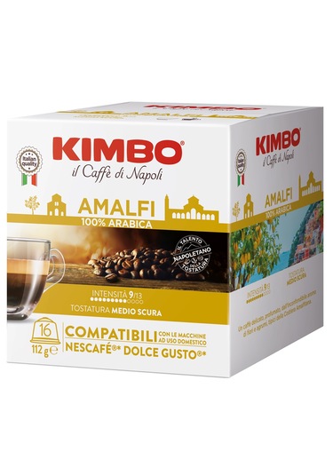 Amalfi 100% Arabica Dolce Gusto Uyumlu Kapsül Kahve 16 Lı Kutuda