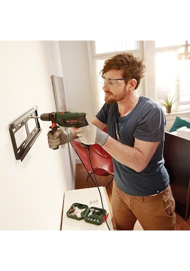 Bosch EasyImpact 600 13 MM Darbeli Matkap + 103 Parça Matkap Ucu Vidalama Ucu Lokma Ucu Seti + Sırt Çantası