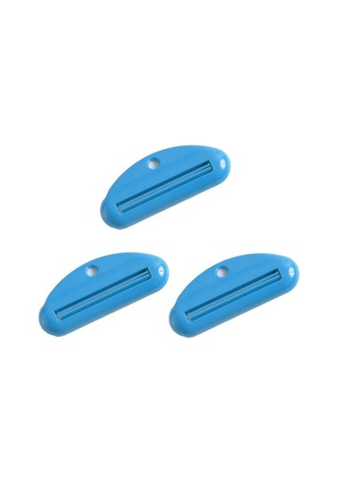 Göl Mavisi Yüz Temizleyici Sıkacakları Uygun Ergonomi Taşınabilir Diş Macunu Tutucu Tüp Kozmetik Dağıtıcıları Ev Gereçleri Göl Mavisi