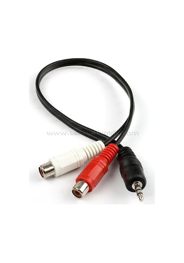 Dark 2 X Rca (Analog Ses) - 3.5Mm Stereo Dönüştürücü (2 X Rca Diş