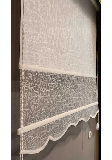 Venassa Beyaz Çift Mekanizmali Stor Perde