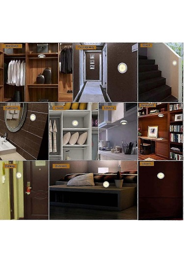 Hareket Sensörlü Led Gece Lambası, Ev, Mutfak, Banyo İçin Uygun Çok Renkli