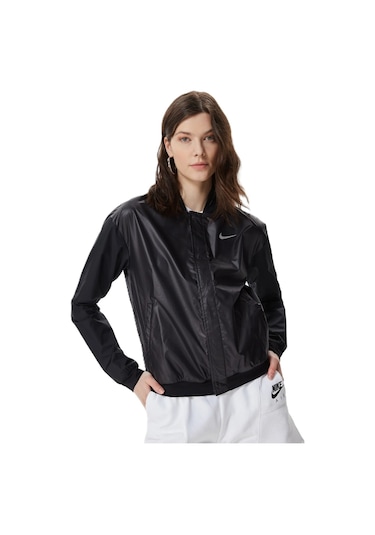 Nike Swoosh Run Jacket Kadın Koşu Ceketi Siyah