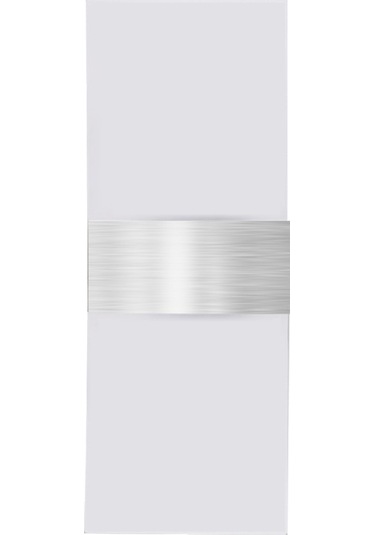 Yunboo Alüminyum Akrilik Led Duvar Lambası - 6w 6500k Beyaz Işık - 29x11cm Köşe Tel Çekim Gümüş - Oturma Odası Yatak Odası Koridor Dekorasyonu Beyaz