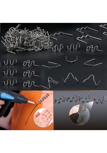 Leezsing "1600 Adet Plastik Kaynak Çivisi - Otomobil Tampon Tamir Seti, 8 Farklı Çeşit"