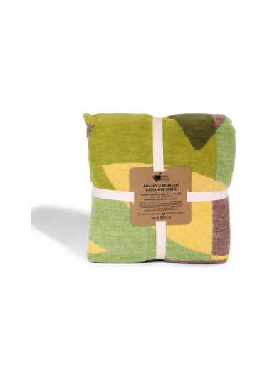 Bigghome Botanik Çift Kişilik Battaniye 200 X 220 Cm Karışık