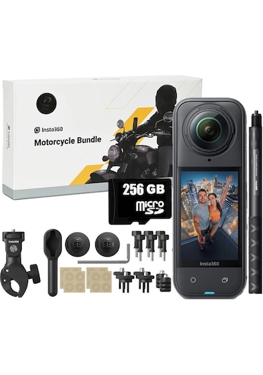 Insta360 X5 Motosiklet Kiti 256gb Siyah