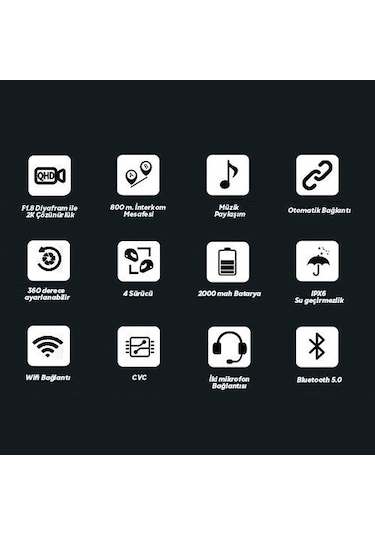 SCS S11 Kameralı Bluetooth ve Intercom N11.460