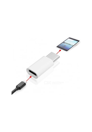 Micro Usb Type C Çevirici Type-C Dönüştürücü Otg Adaptör 3'Lü