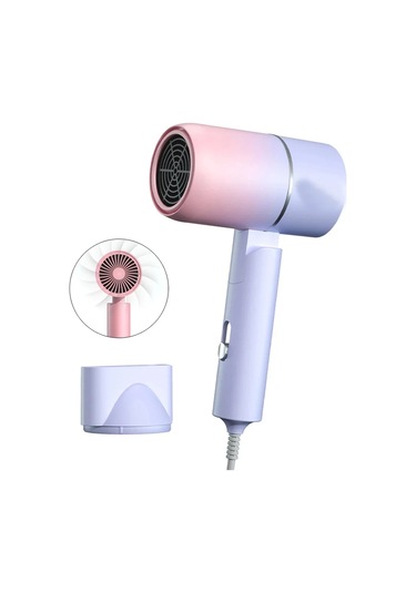 Negatif Iyon Saç Kurutma Makinesi Hızlı Kurutma Kollajen Saç Bakımı Aşırı Isınma Koruması Ile Pink Purple Gradient