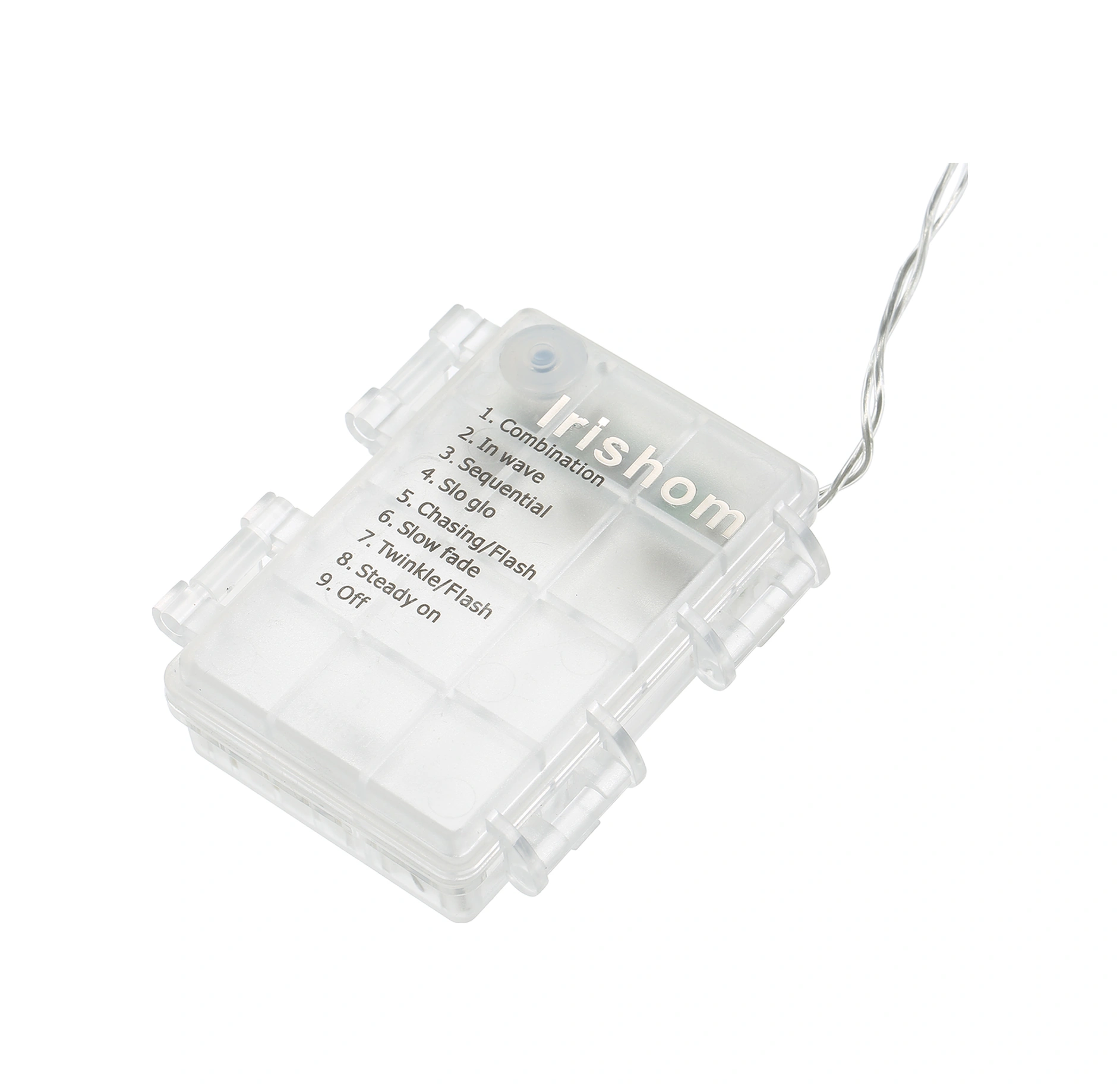 Folinda 80 Led 10m Islak Beyaz Işık Zinciri, Ip44 Su Geçirmez, 3xaa Pil Beslemeli, 13 Tuşlu Kumanda İle 0.6w Beyaz