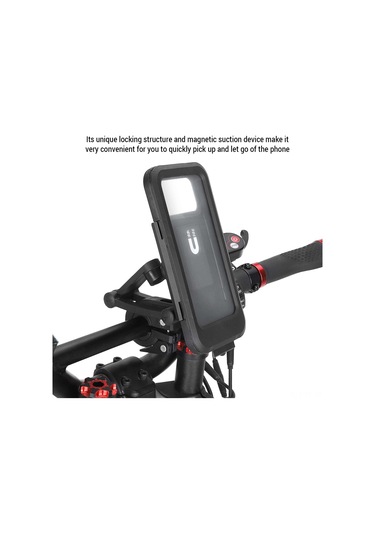 Yifomall Motosiklet Ve Bisiklet İçin Su Geçirmez Manyetik Telefon Tutucu - Sürtünmeye Dayanıklı, Dokunmatik Ekran Desteği, Çıkış Seyahatleri İçin Uygun