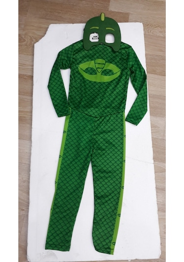 Unisex Çocuk Kertenkele Kostüm Yeşil