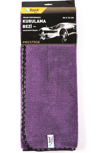 2 Adet Spark 2318 Prestige Mega Boy Mikrofiber Oto Kurulama Ve Temizlik Tank Bezi 50x75 Cm.