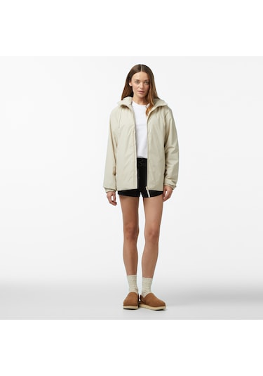 Rains Lohja Insulated W3t1 Kadın Krem Yağmurluk Düz 15770 Krem