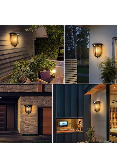 Greentech Güneş Enerjili Hareket Sensörlü, Cob Led Duvar Aplik / GT-SL18