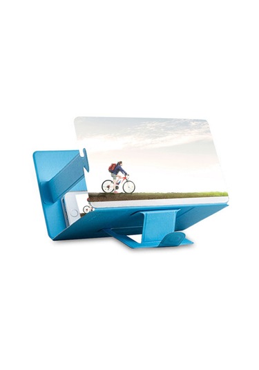 İnç Masaüstü Hd Telefon Ekran Büyüteç Video Büyütme Amplifikatör Standı Tutucu -