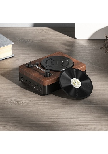 Artfulabode Ses Çalar Ahşap Koyu Rengi, Model: Klasik Ahşap