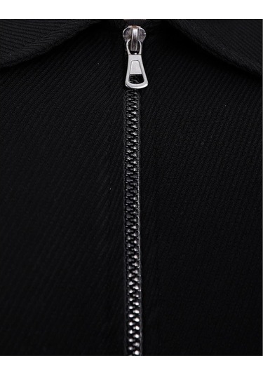 Uki Siyah Comfort Fit Gömlek Ceket Siyah