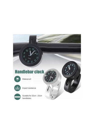 Dm Siyah Saati Saat Motosiklet Modifiye Gidon Bisiklet Th