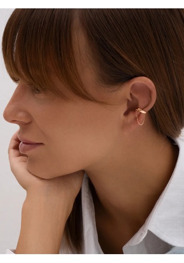 Zoloto Russkih Dilim Delme Gerektirmeyen, 925 Ayar Gümüş Zincirli Altın Kaplamabuffy 145656061 Diğer