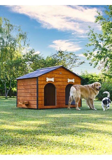 Mandu Isı Yalıtımlı 2 Bölmeli Köpek Kulübesi