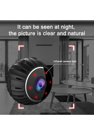 Flybuy Mini Wifi Kamera, Hareket Algılama Uyarı, Hd Gece Görüşü, İç Ve Dış Kullanım, Akıllı Ev Güvenliği Kamerası