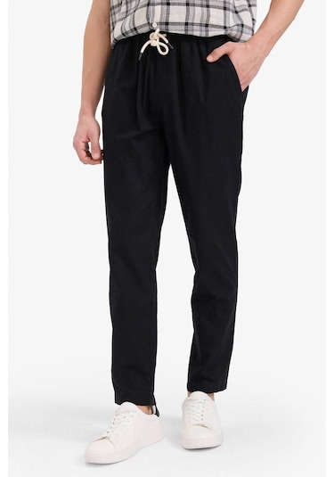 Defacto Jogger Fit Dar Paça Pamuklu Pantolon Z6475az25aubk81 Siyah