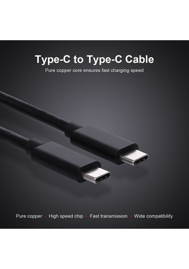 Besthome1 Temiz Bakır Tipi-c Çift Taraflı Veri Kablosu, Güçlü Enteferans Engeliyle Veri Aktarımı