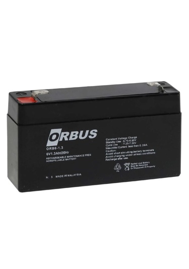 Orbus 6v 1.3ah Kuru Akü - Bakımsız Akü Orb6-1.3