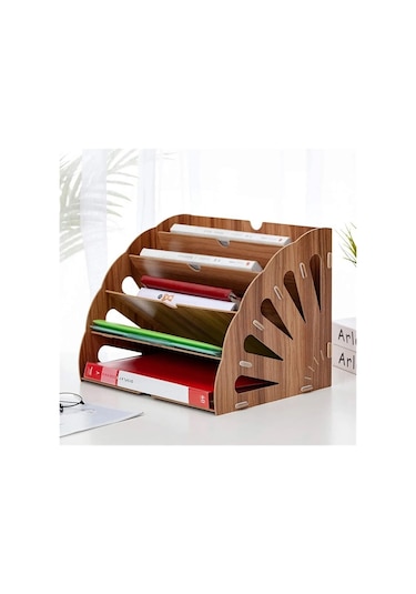 CapellaWoodWorks Masa Üstü Organizer Ceviz