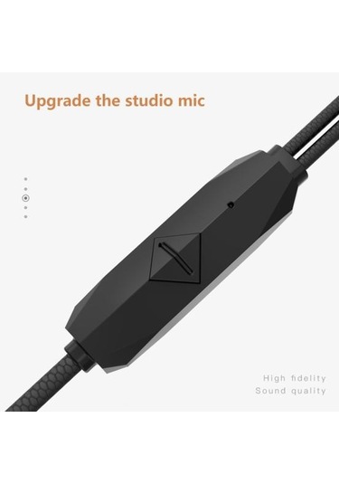 Yaratıcı Kablolu Kulaklık Darbeye Dayanıklı Tel Kontrolü Kayıpsız