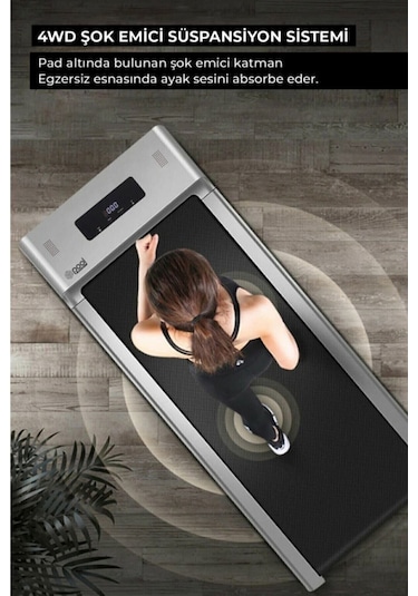 Relax Bluetoothlu Uzaktan Kumandalı Portatif Yürüme Ve Koşu Bandı