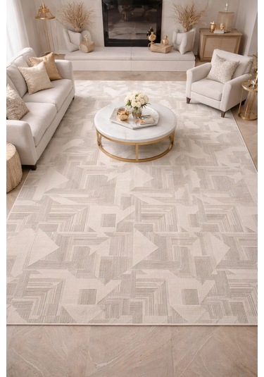Luxess Diamond 2012 Gri Akrilik Modern Makine Halısı Gri